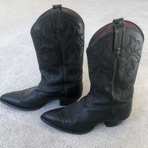 Black Tony Lama Cowboy Boots